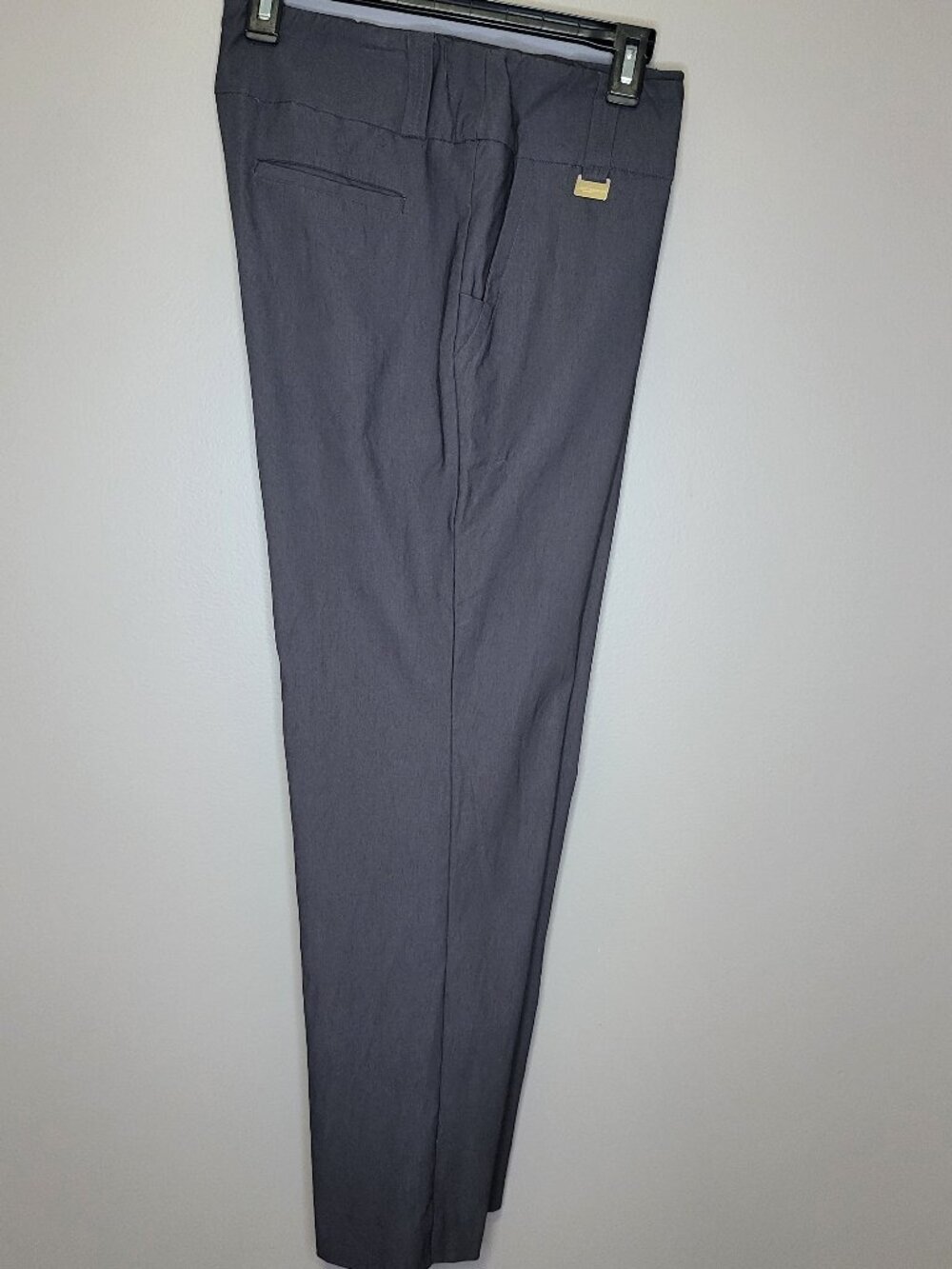 Lisette Montreal Sport Gray Pull-On Golf Pants Womens Size 14 Stretch Ankle Crop
